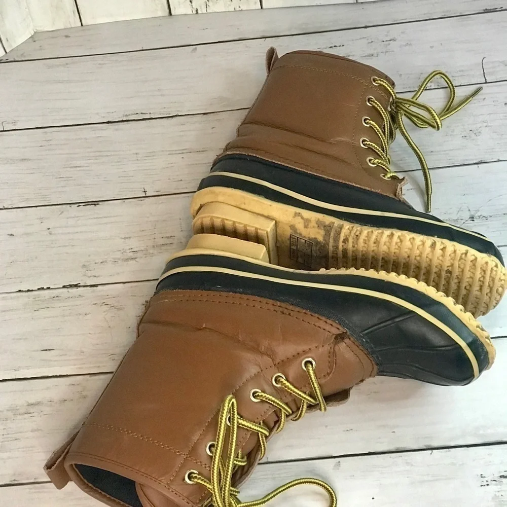 Route 66 Leather and Manmade Duck Boots